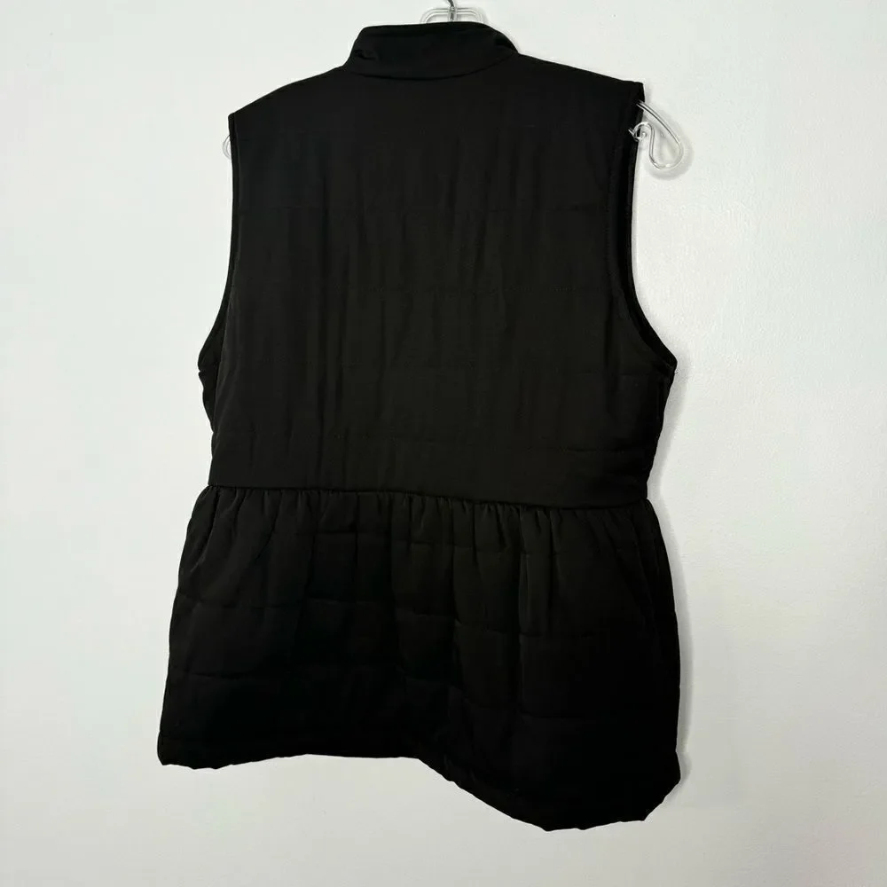Anthropologie Tulle black vest size large